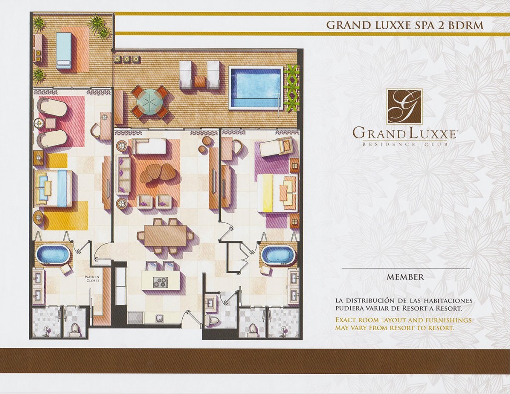 Grand Luxxe Spa Tower - 2 Bedroom Floor Plan